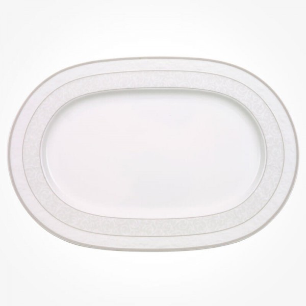 Gray Pearl Oval Platter 35cm
