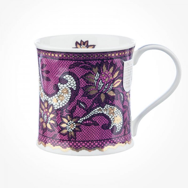 Dunoon Mugs Wessex Gilded Lace Pink