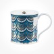 Dunoon Mugs Wessex Gilded Lace Turquoise