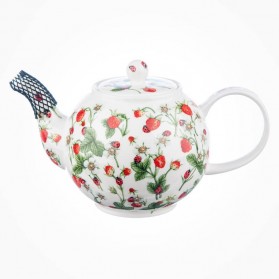 Dunoon Dovedale Strawberry Large Teapot 1.2L Gift Box