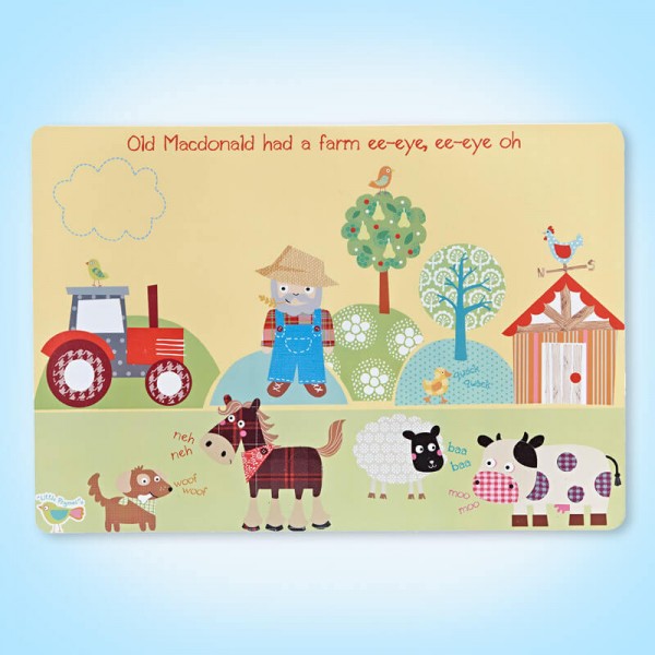 Little Rhymes Old Macdonald Farm Placemat