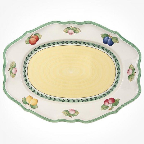 French Garden Oval platter 44cm
