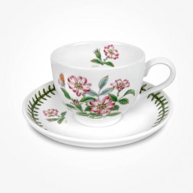 Portmeirion Flower of the Month June Teacup and saucer Giftboxed