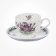 Portmeirion Flower of the Month July Teacup and Saucer Giftboxed