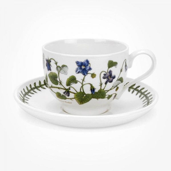 Portmeirion Botanic Garden Breakfast Cup & Saucer (T) Sweet Violet