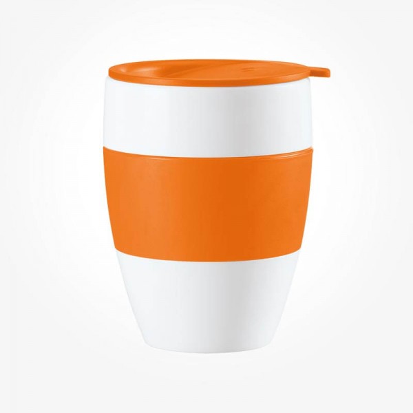 Aroma To Go Insulated Cup with lid solid orange