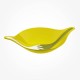 Koziol Salad bowl with servers 3L LEAF mustard green