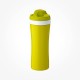 Koziol OASE Water Bottle 425ml mustard green with olive/white