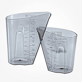 Koziol Dosis Metric Measuring Set 0.5 and 1 Litre anthracite