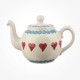 ECP Design Teapot 4 cups Red Hearts