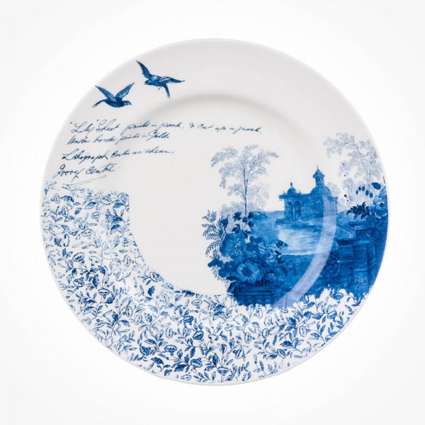 Aynsley Archive Blue Sweet Plate 4 Pavillion