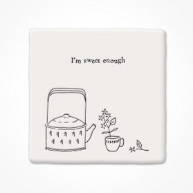 East of India Square Coaster Sweet Enough