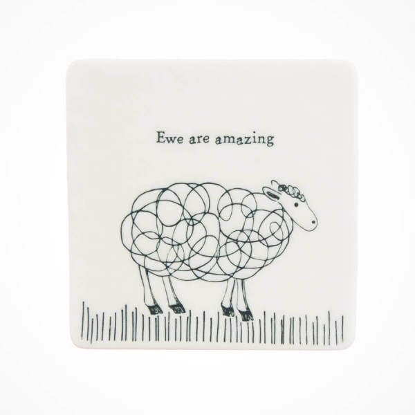 Square Coaster Sheep Ewe are Amazing