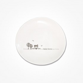 East of India Wobbly Plate 14.5cm Family forever