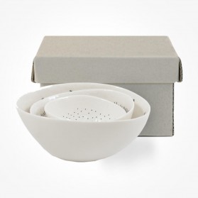 East of India Set of 3 Bowls Stars Dashes Dots Gift Box