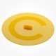 Silicone Round cover honey 30cm yellow