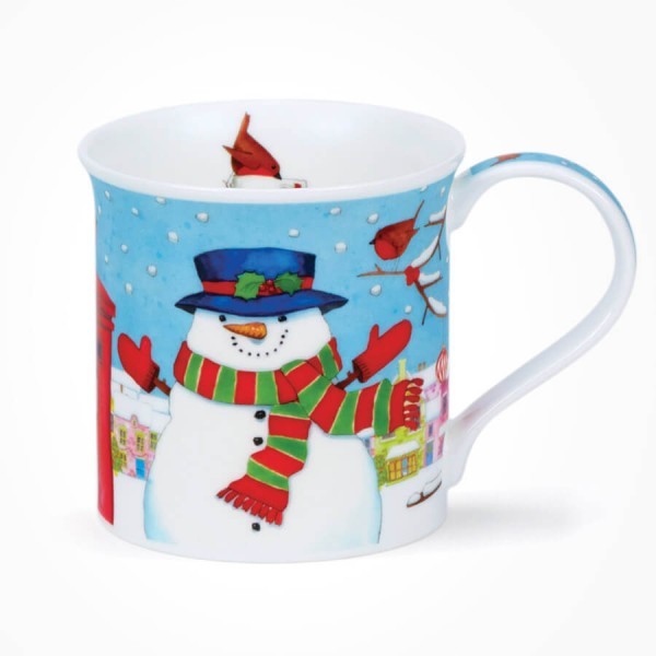 Dunoon Mugs Bute Christmas Post Snowman