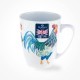 Queens Couture Paradise Birds Rooster Oak Mug