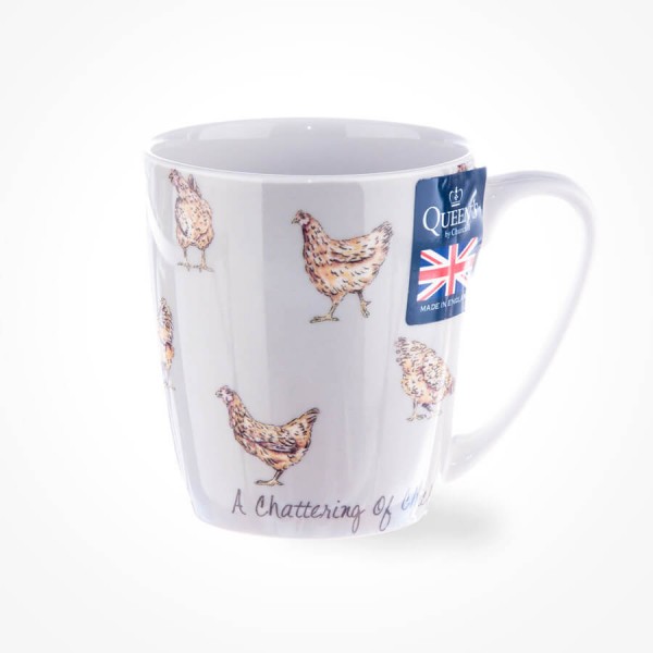 The In Crowd A Chattering of Chickens Acorn Mug