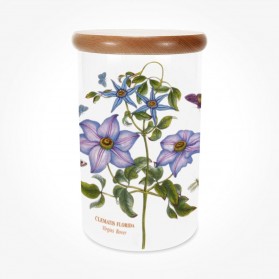 Portmeirion Botanic Garden Airtight Jar 8 inch Clematis