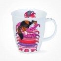 Dunoon Nevis Sleepy Cats Pink