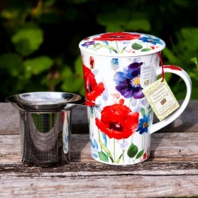 Dunoon Shetland Mug Wild Garden Tea Infuser Set