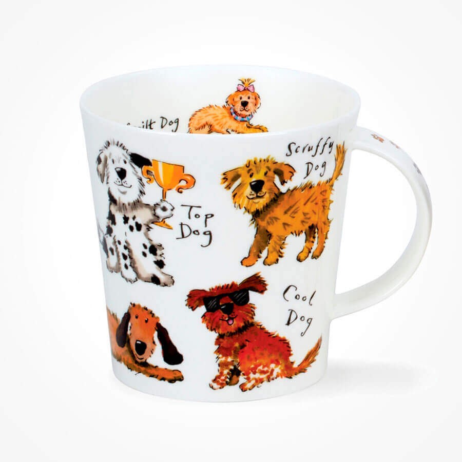 Made in the UK Dunoon Fine Bone China Cairngorm Mug with Spaniel Dogs & Puppies
