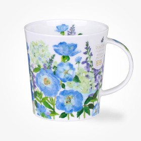 Dunoon Mugs Lomond Flower Garden Blue