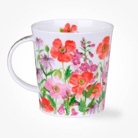 Dunoon Mugs Lomond Flower Garden Red