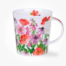 Dunoon Mugs Lomond Flower Garden Red