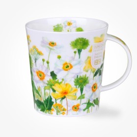 Dunoon Mugs Lomond Flower Garden White