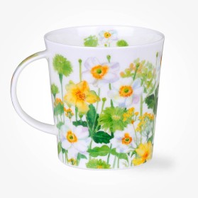 Dunoon Mugs Lomond Flower Garden White