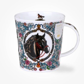 Dunoon Mugs Equus Black - 22k Gold