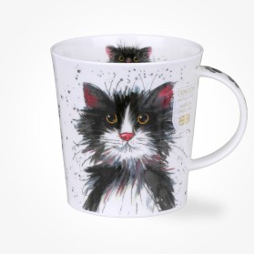 Dunoon Mugs Lomond Catter Splatter Black & White