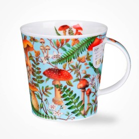 Dunoon Cairngorm Forestiere Blue Mug | Hand-Painted Scottish Pines Bone China