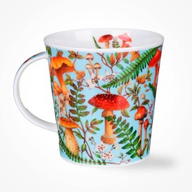 Dunoon Cairngorm Forestiere Blue Mug | Hand-Painted Scottish Pines Bone China
