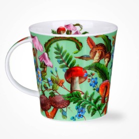 Dunoon Cairngorm Forestiere Green Mug | Hand-Painted Scottish Pines Bone China