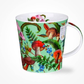 Dunoon Cairngorm Forestiere Green Mug | Hand-Painted Scottish Pines Bone China