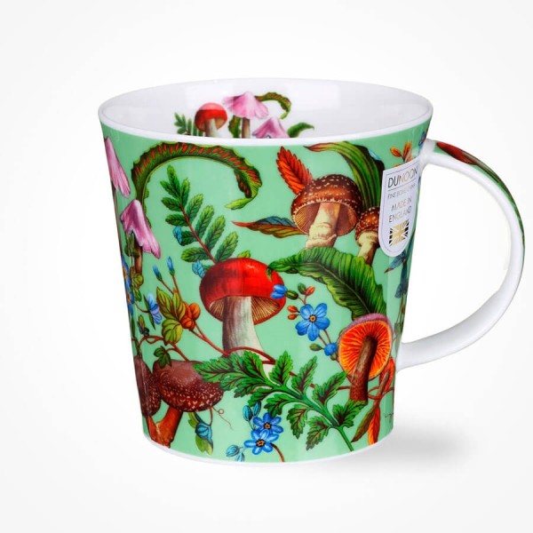Dunoon Cairngorm Forestiere Green Mug | Hand-Painted Scottish Pines Bone China