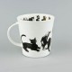 Cat Mug Dunoon Cairngorm Paws for Thought Black & White