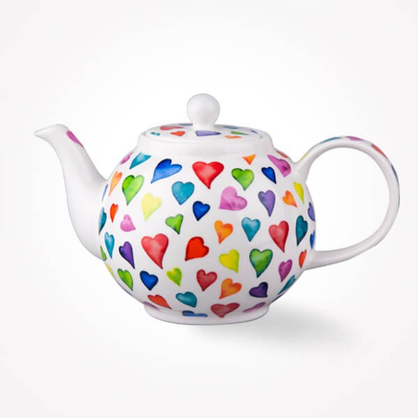 Dunoon Warm Hearts Tea pot Teapot 0.75L Gift Box