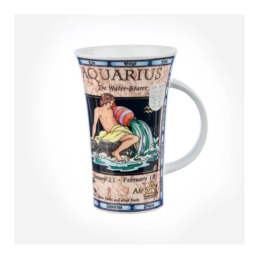 Dunoon Mugs Glencoe Zodiacs Aquarius