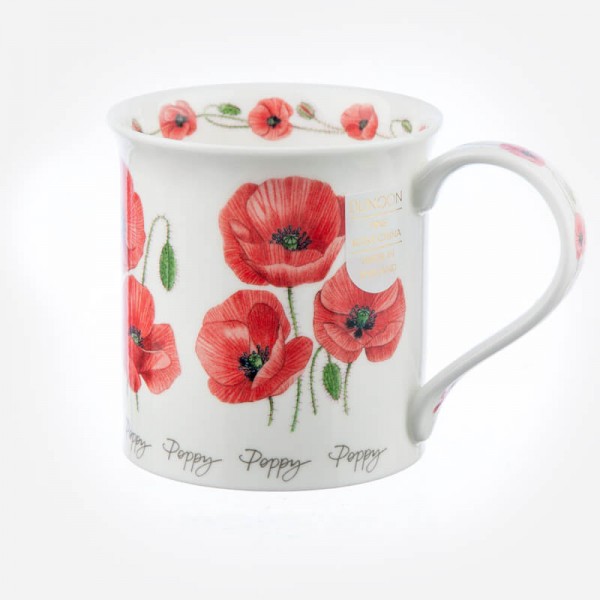 Dunoon Mugs Bute Summer Flowers Poppy 