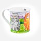 Dunoon Mugs Bute Comical Cats Black & White