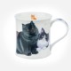 Dunoon Mugs Wessex Cats & Kittens Black