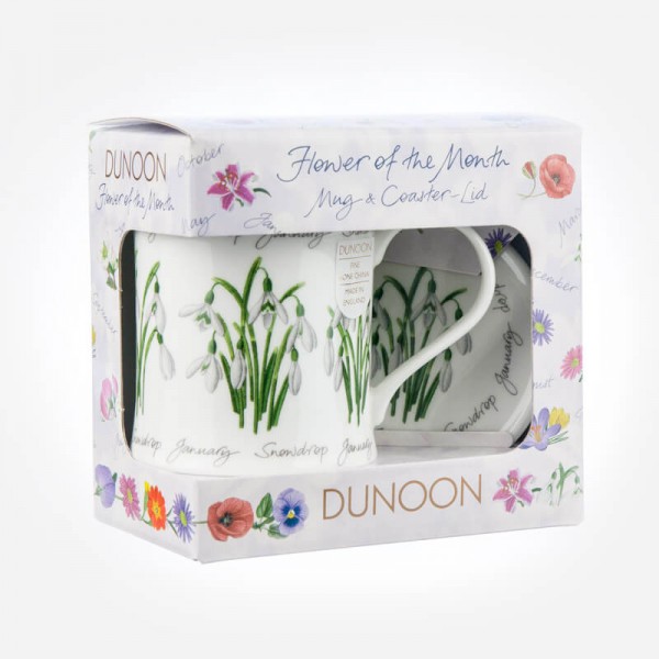 Dunoon Mugs WESSEX Flower Of The Month January
