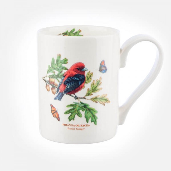 Botanic Garden Birds Coffee Mug Scarlet Tanager
